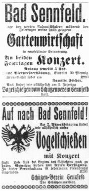 Anzeige aus dem Schweinfurter Tagblatt vom 22.05.1926
